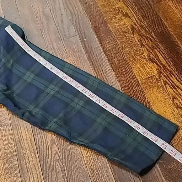 Vintage 90s Dark Green Navy Plaid Grunge Oversized Blazer Size 18/20 XXXL - Picture 11 of 12